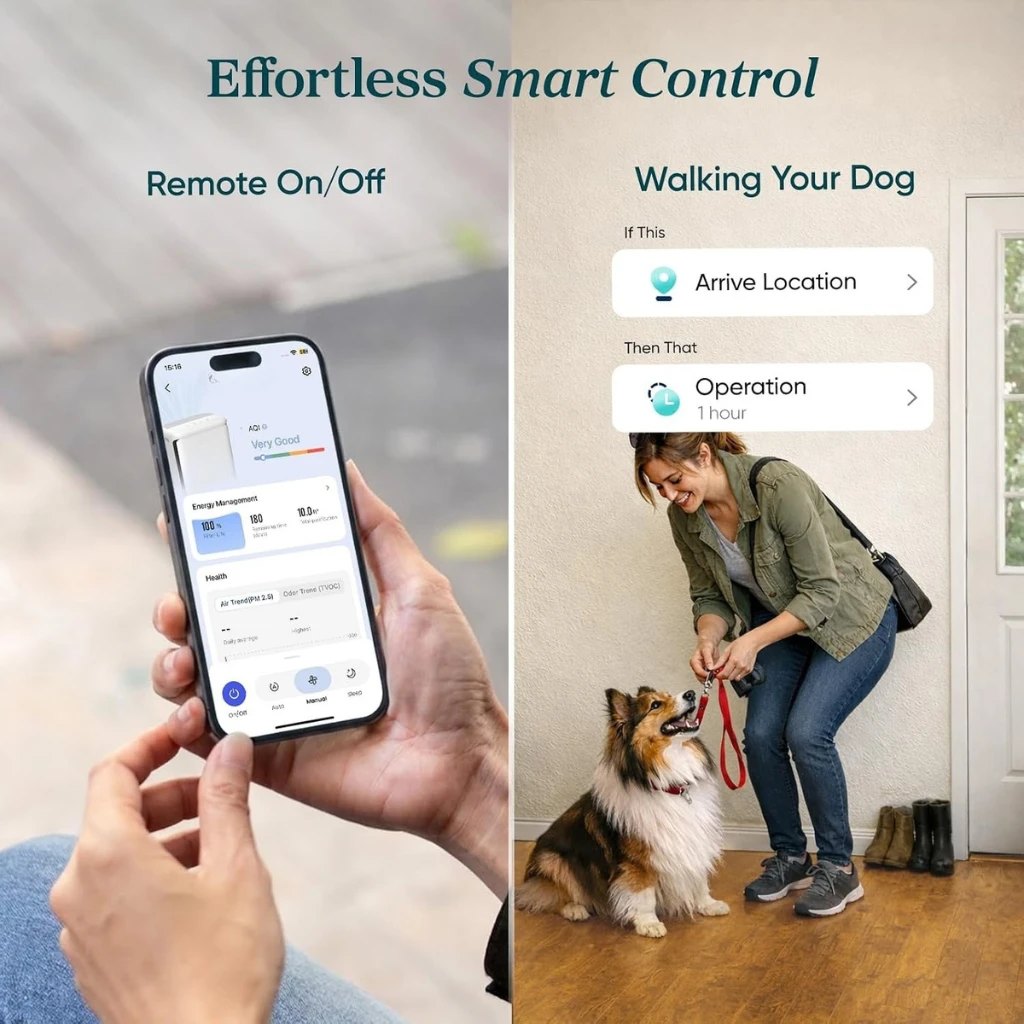 Effortless smart control from the app