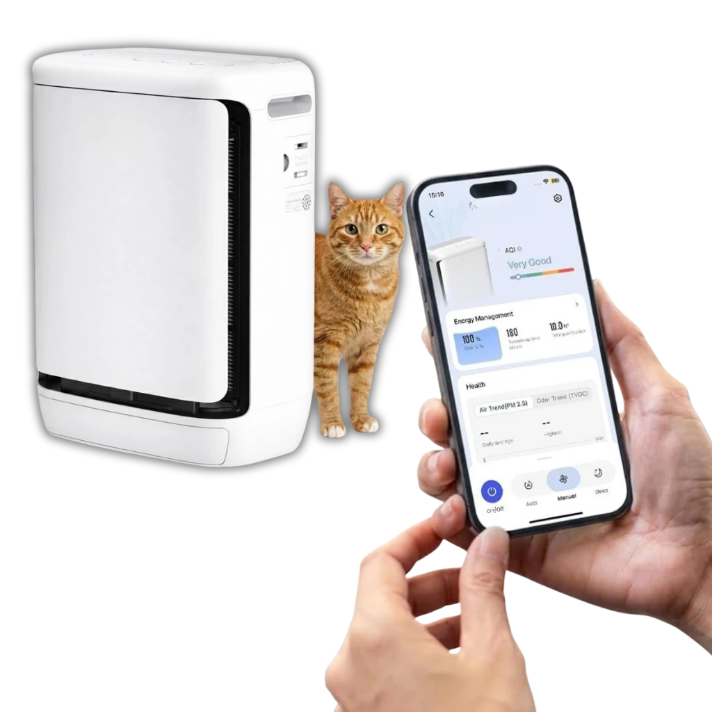 FurLock air purifier with app control